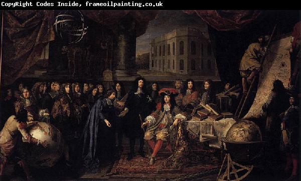 Henri Testelin Colbert Presenting the Members of the Royal Academy of Sciences to Louis XIV in 1667